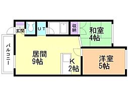 間取図画像 2LDK