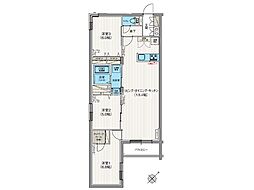 エフュート東札幌 3LDKの間取図画像