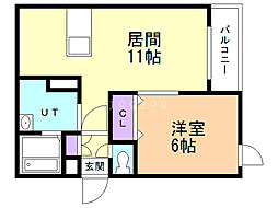 間取図画像 1LDK