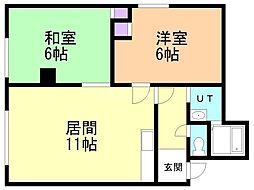 アミューズメントハウス 2LDKの間取図画像