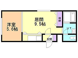間取図画像 1LDK