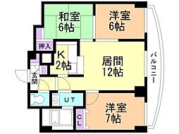 カスティージョ 3LDKの間取図画像