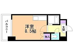 日興パレス東札幌 ワンルームの間取図画像