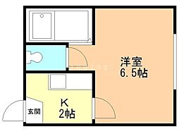 ドリームイン美園 1Kの間取図画像