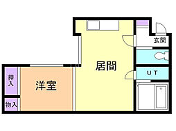 エスティーコート 1LDKの間取図画像