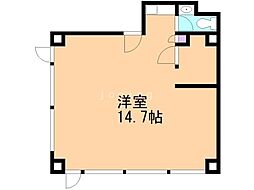 水口ビル ワンルームの間取図画像