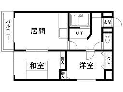GRANDVALUEKIKUSUI 2LDKの間取図画像
