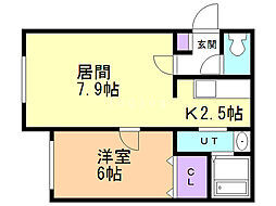 パレットコート・i 1LDKの間取図画像
