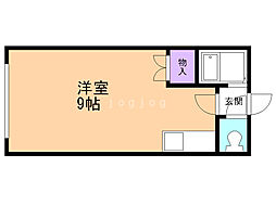 オーナズヒル16 ワンルームの間取図画像