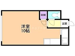 ダイワ南郷2 ワンルームの間取図画像