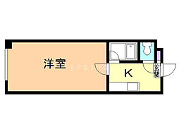 ローヤルハイツ南郷通15 1Kの間取図画像