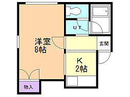 BAM 1Kの間取図画像