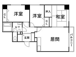 アピカル南郷 3LDKの間取図画像