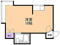 レジスタ栄通 ワンルームの間取図画像