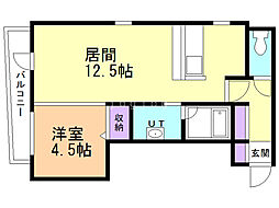 エミネンス南郷14 1LDKの間取図画像