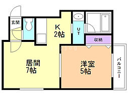 ル・エスト3 1LDKの間取図画像
