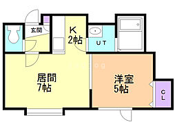 アノイエ 1LDKの間取図画像