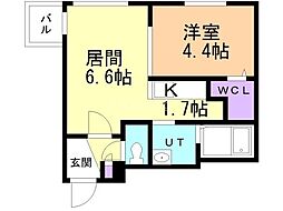 ラグジースペース栄通12 1LDKの間取図画像