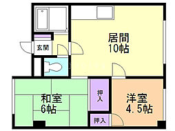 みやびビル 2LDKの間取図画像