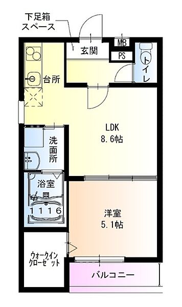 同じ建物の物件間取り写真 - ID:230029429383