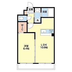 カサ・エイト 1LDKの間取図画像