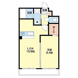 カサ・エイト 1LDKの間取図画像