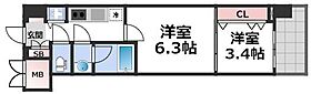 スプランディッドVIII  ｜ 大阪府大阪市淀川区加島3丁目（賃貸マンション2K・9階・30.00㎡） その2