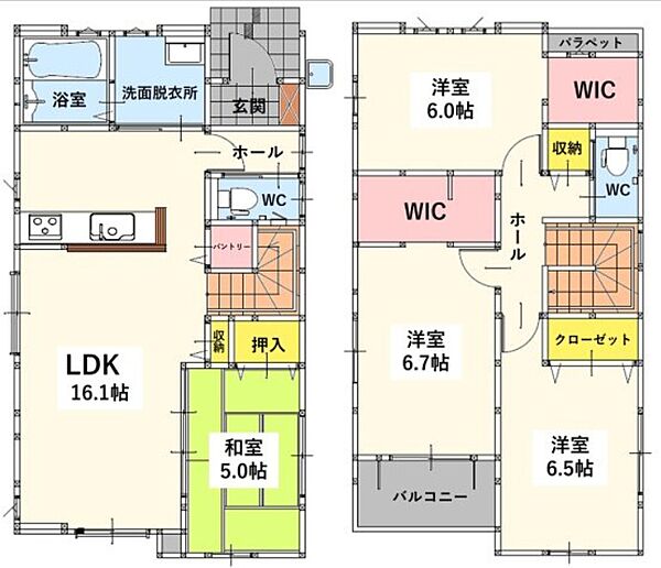 間取りを拡大表示