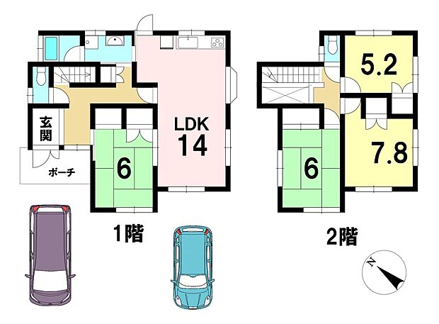 ＪＲ関西本線 加茂駅まで 徒歩32分(4LDK)の間取り