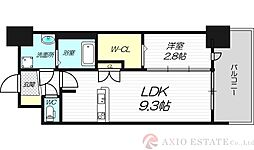 セレニテ新大阪プリエ 5階1LDKの間取り