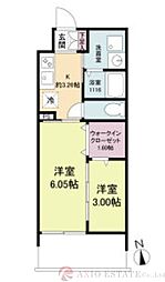 WORVE吹田江坂 10階2Kの間取り