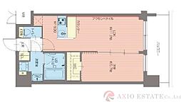 グランカーサ新大阪SOUTH 2階1LDKの間取り