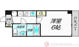 SEST新大阪 4階1Kの間取り