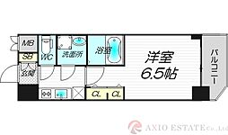 S-RESIDENCE新大阪Rish 5階1Kの間取り