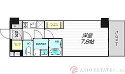 ファーストフィオーレ江坂ラディール 1Kの間取図画像