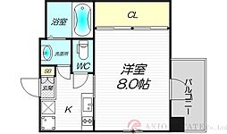 FLAT34新大阪南 1Kの間取図画像