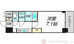 プレサンス新大阪ストリーム 1Kの間取図画像