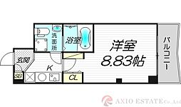 セレニテ新大阪弐番館 1Kの間取図画像