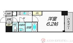 プレサンス東三国駅前グランクラス 1Kの間取図画像