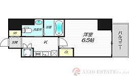 レジュールアッシュ北大阪GRANDSTAGE 1Kの間取図画像