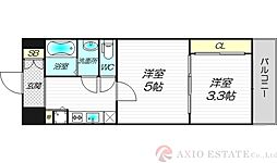 Plandor新大阪 2Kの間取図画像