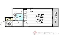 マイルド新大阪レジデンス3号館 ワンルームの間取図画像