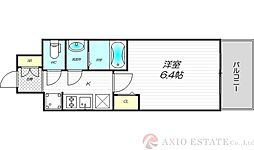 プレサンス新大阪ジェイズ 1Kの間取図画像