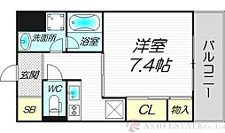 DolceVita1 1Kの間取図画像