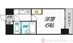エスリード新大阪第7 1Kの間取図画像