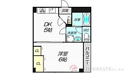 新大阪和光ビル 1DKの間取図画像