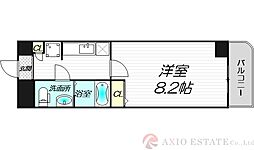 アーデン新大阪 10階1Kの間取り
