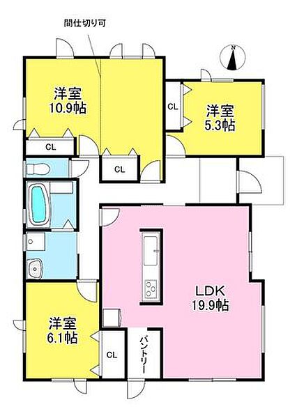 間取りを拡大表示