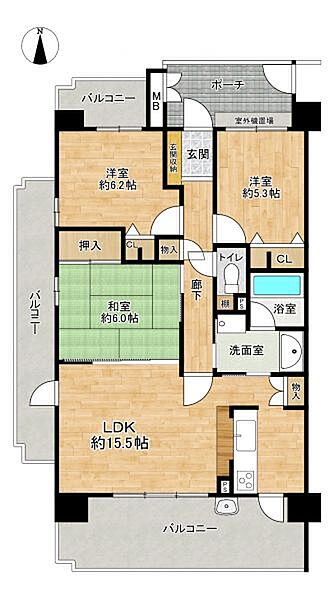 間取り：323000521077