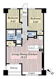 間取図画像 2LDK